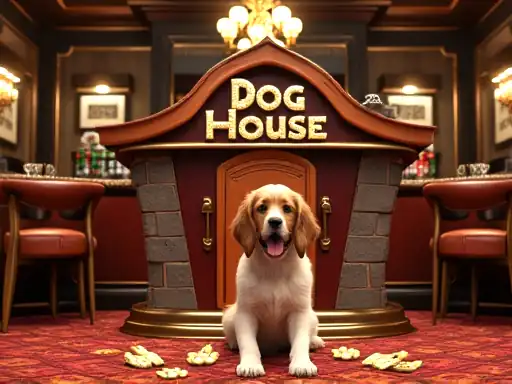 The Dog House pokie artwork at Ozwin Casino